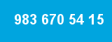 983 670 54 15 983 670 54 15